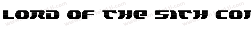 Lord of the Sith Con字体转换
